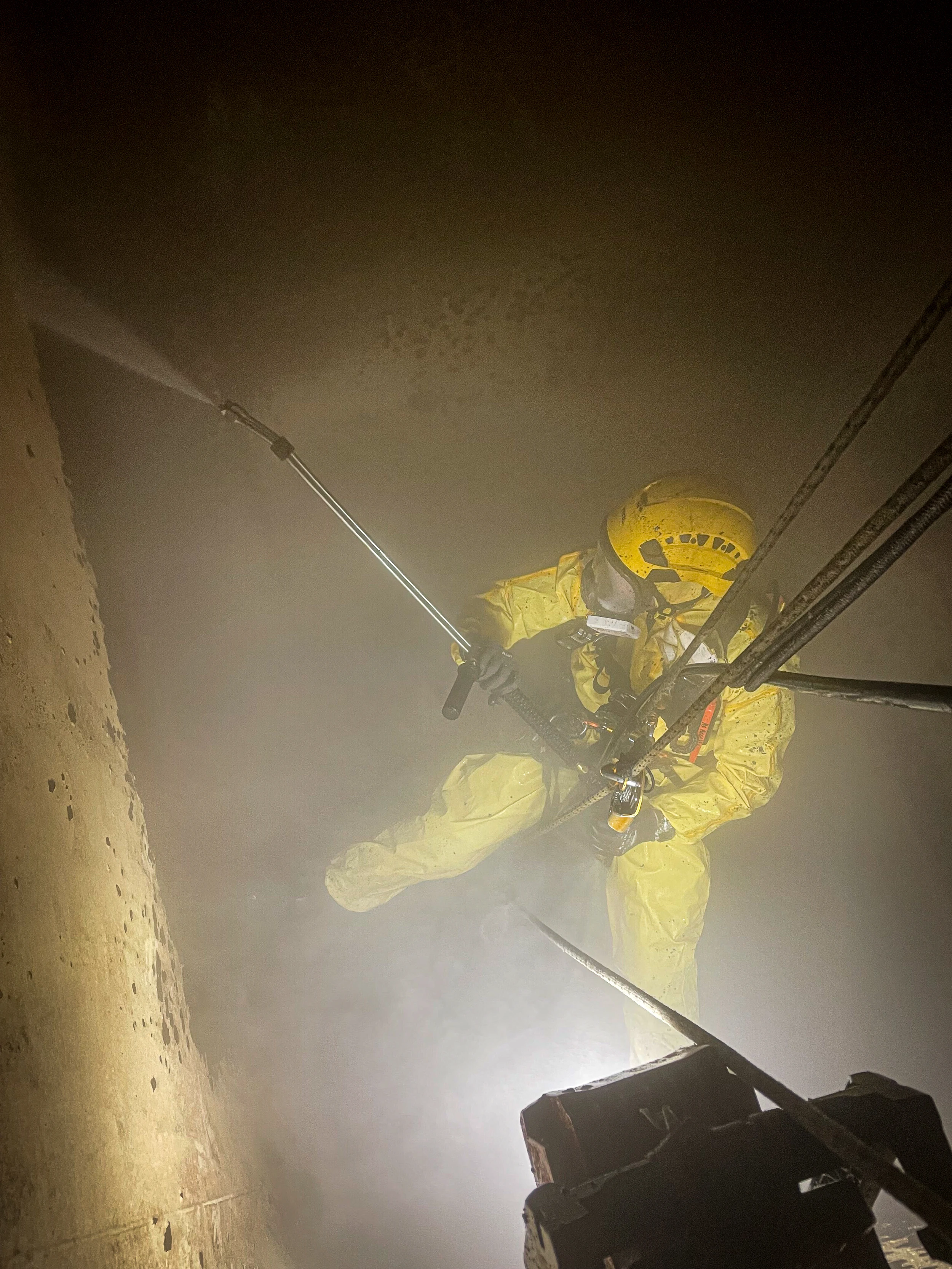 Intervention de cordistes MS Access pour au cœur de la matière chez DOLMEN à St Pourcain sur Sioule (industrie) – 2